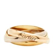 Pre-owned Metal rings Cartier Vintage , Yellow , Dames