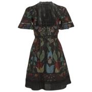 Pre-owned Silk dresses Valentino Vintage , Black , Dames