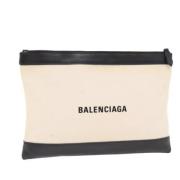 Pre-owned Canvas clutches Balenciaga Vintage , Beige , Dames