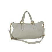 Pre-owned Leather handbags Miu Miu Pre-owned , White , Dames