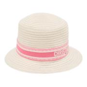 Pre-owned Fabric hats Dior Vintage , White , Dames