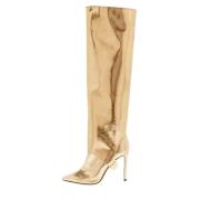 Pre-owned Leather boots Jimmy Choo Pre-owned , Yellow , Dames