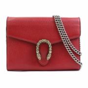 Pre-owned Leather wallets Gucci Vintage , Red , Dames