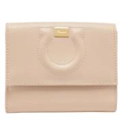 Pre-owned Leather wallets Salvatore Ferragamo Pre-owned , Beige , Dame...