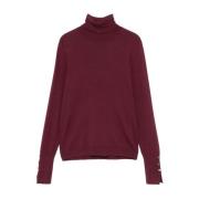 Bordeaux Gebreide Rolnek Sweater Liu Jo , Red , Dames