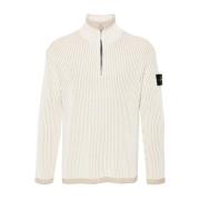 Gebreide Vanisé Wollen Jas Stone Island , White , Heren