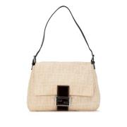 Pre-owned Canvas shoulder-bags Fendi Vintage , Beige , Dames