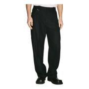 Twill wollen broek met geknoopte hardware Eytys , Black , Heren