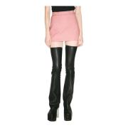 Gecoate Mini Rok Rick Owens , Pink , Dames