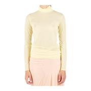 Lichtgele Gebreide Top Dries Van Noten , Yellow , Dames