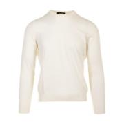 Witte Sweater Paricollo Gran Sasso , White , Heren