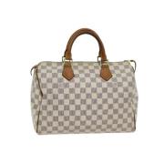 Pre-owned Canvas handbags Louis Vuitton Vintage , Beige , Dames