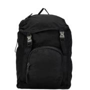 Pre-owned Fabric backpacks Prada Vintage , Black , Dames