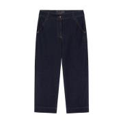 Cropped Jeans Elena Mirò , Blue , Dames