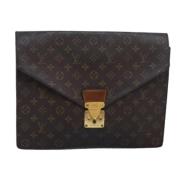 Pre-owned Canvas louis-vuitton-bags Louis Vuitton Vintage , Brown , Da...