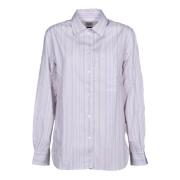 Gestreept wit overhemd lange mouw PS By Paul Smith , White , Dames