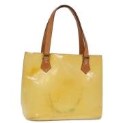 Pre-owned Leather handbags Louis Vuitton Vintage , Yellow , Dames