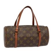 Pre-owned Canvas handbags Louis Vuitton Vintage , Brown , Dames