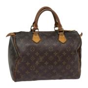 Pre-owned Canvas handbags Louis Vuitton Vintage , Brown , Dames