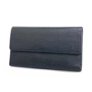 Pre-owned Fabric wallets Louis Vuitton Vintage , Black , Dames