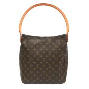 Pre-owned Canvas handbags Louis Vuitton Vintage , Brown , Dames