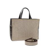 Pre-owned Canvas handbags Prada Vintage , Beige , Dames