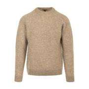 Bruine Crew Neck Jumper Sweater Irish Crone , Brown , Heren