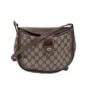 Pre-owned Leather gucci-bags Gucci Vintage , Beige , Dames