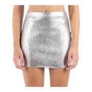 Zilver Metallic Rok Diesel , Gray , Dames