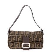 Pre-owned Canvas shoulder-bags Fendi Vintage , Brown , Dames