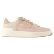 Leather sneakers Balmain , Pink , Dames