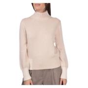 Stijlvolle Lupetto Trui Gran Sasso , Beige , Dames