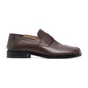 Tabi Dames Mocassin Bruin Leer Maison Margiela , Brown , Dames