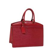 Pre-owned Leather handbags Louis Vuitton Vintage , Red , Dames