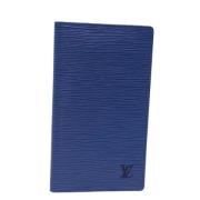 Pre-owned Leather wallets Louis Vuitton Vintage , Blue , Dames