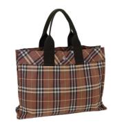 Pre-owned Nylon handbags Burberry Vintage , Brown , Dames