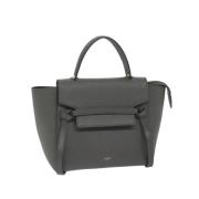 Pre-owned Leather handbags Celine Vintage , Gray , Dames