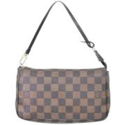 Pre-owned Canvas clutches Louis Vuitton Vintage , Brown , Dames