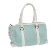 Pre-owned Canvas gucci-bags Gucci Vintage , Blue , Dames