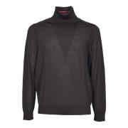 Bruine Gestreepte Gebreide Trui Aw24 PS By Paul Smith , Brown , Heren