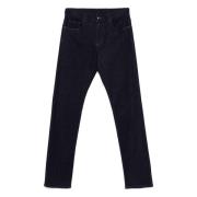 Denim Cashmere Blend Jeans Canali , Blue , Heren