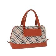 Pre-owned Canvas handbags Burberry Vintage , Beige , Dames