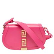 Pre-owned Leather shoulder-bags Versace Pre-owned , Pink , Dames