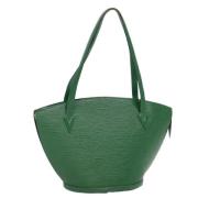 Pre-owned Leather louis-vuitton-bags Louis Vuitton Vintage , Green , D...