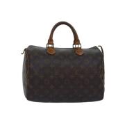 Pre-owned Canvas handbags Louis Vuitton Vintage , Brown , Dames