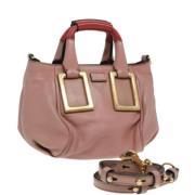 Pre-owned Leather handbags Chloé Pre-owned , Pink , Dames