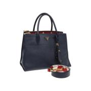 Pre-owned Leather handbags Prada Vintage , Blue , Dames