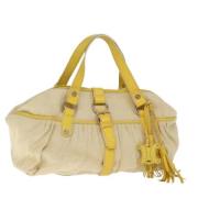 Pre-owned Canvas celine-bags Celine Vintage , Beige , Dames