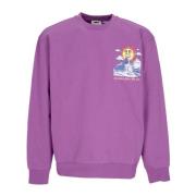 Lichte Crewneck Sweatshirt We Komen Van de Zon Obey , Purple , Heren