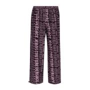 Paarse Broek Verhoog Uw Stijl Versace Jeans Couture , Purple , Dames